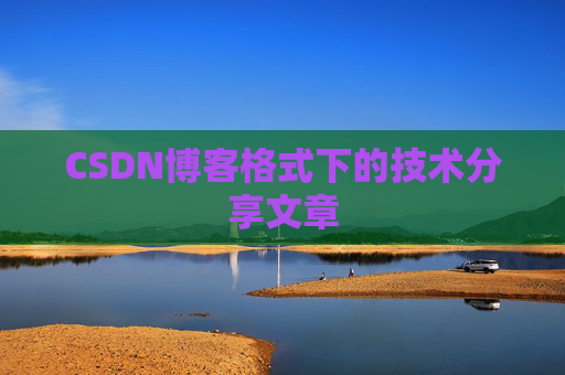CSDN博客格式下的技术分享文章